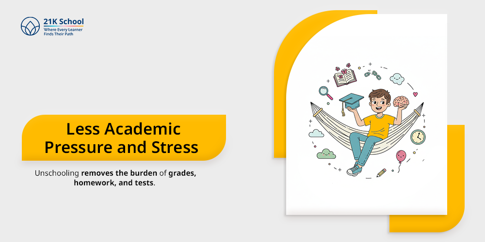  Less academic pressure and stress
