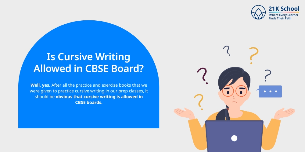 Is Cursive Writing Allowed in CBSE Board?
