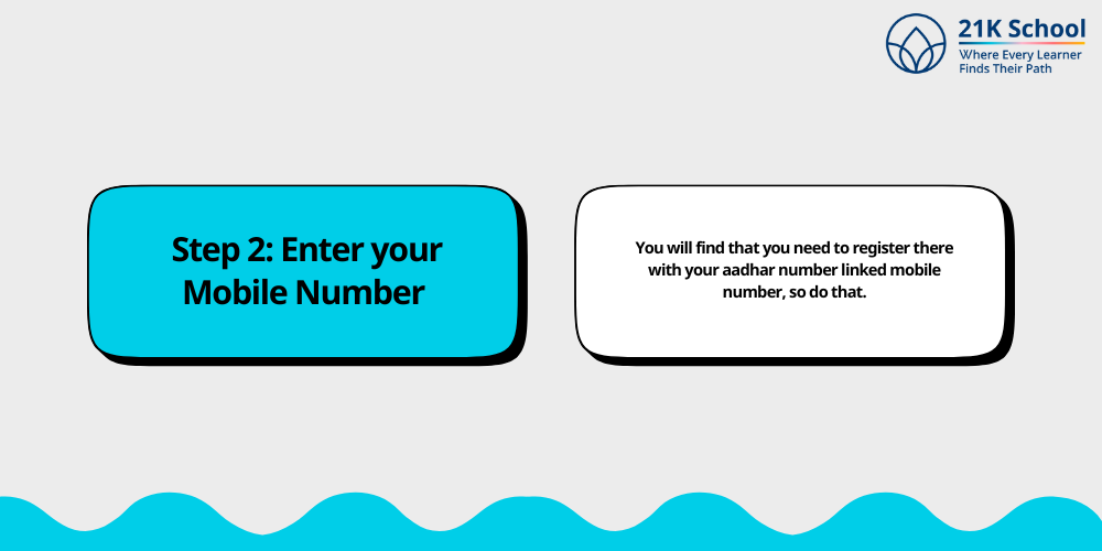 Step 2: Enter your Mobile Number