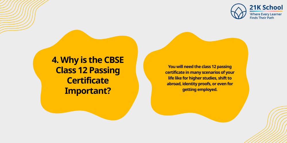 Why is the CBSE Class 12 Passing Certificate Important?