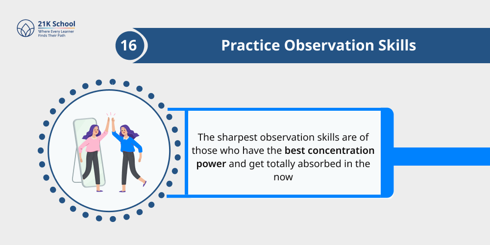 Practice Observation Skills