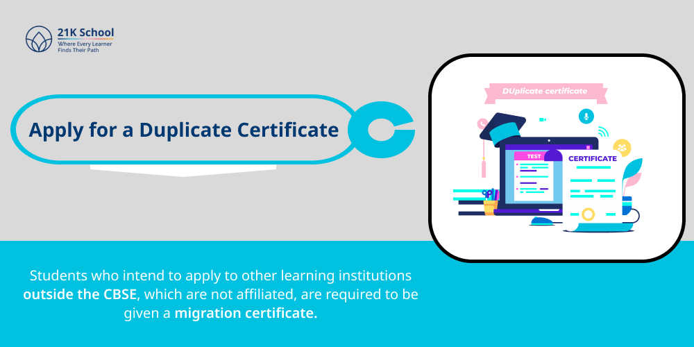 Apply for a Duplicate Certificate