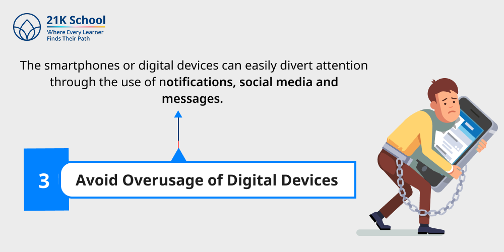 3. Avoid Overusage of Digital Devices