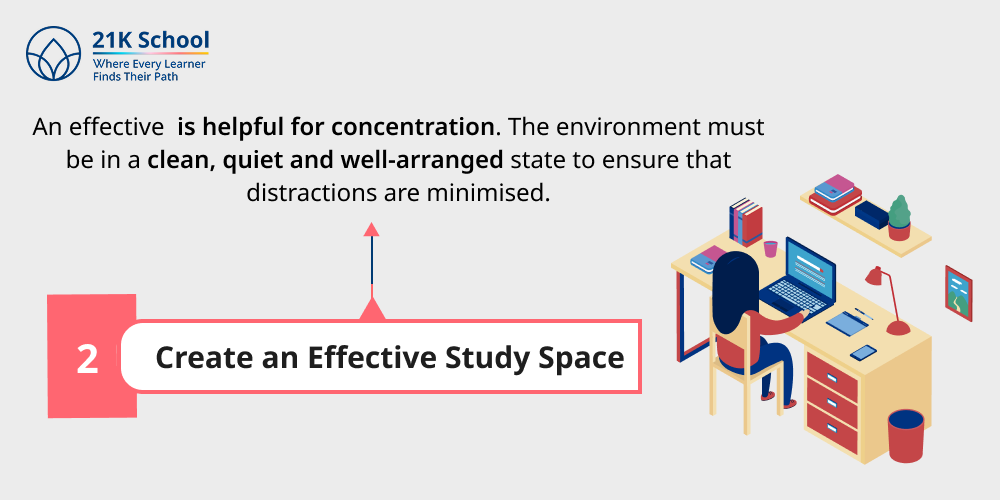 2. Create an Effective Study Space