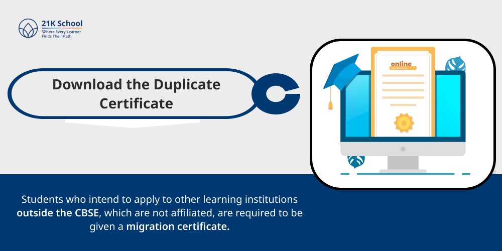 Download the Duplicate Certificate