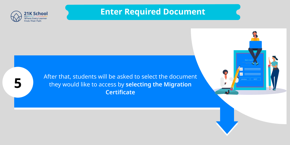 Enter Required Document (Migration Certificate)