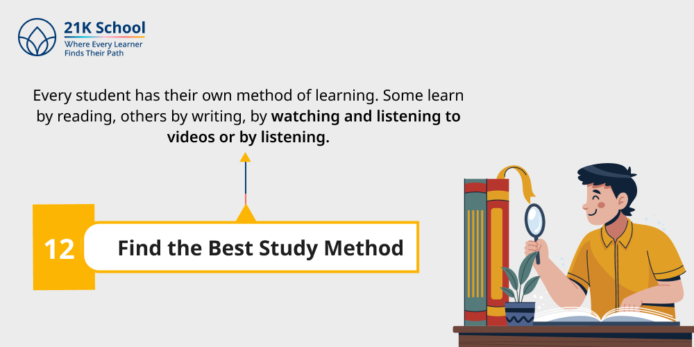12. Find the Best Study Method