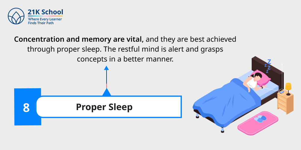 8. Proper Sleep