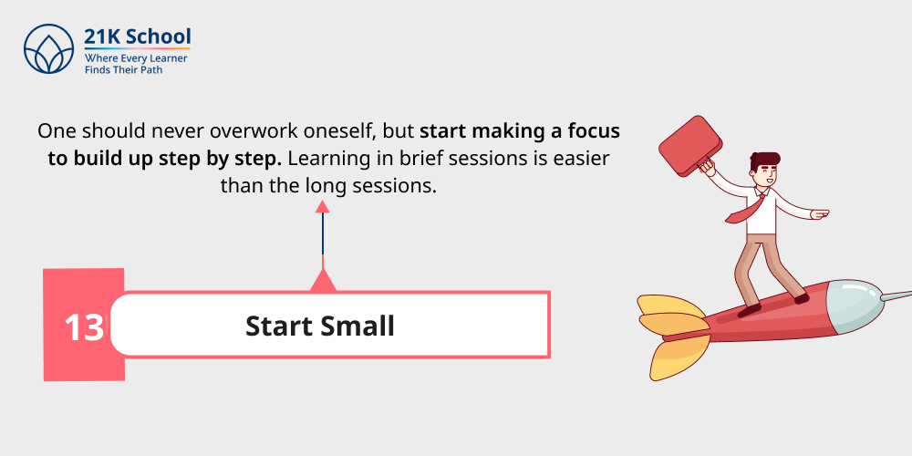 13. Start Small