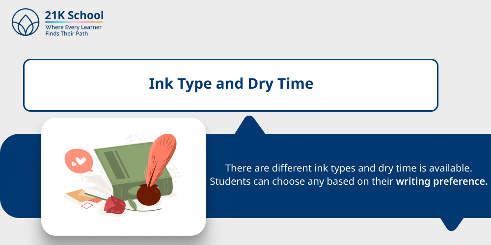 4. Ink Type and Dry Time