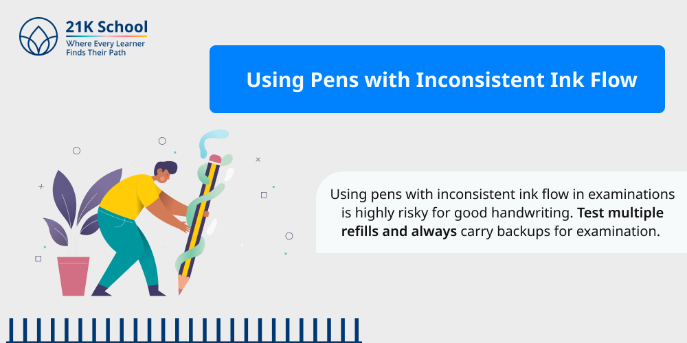 4. Using Pens with Inconsistent Ink Flow