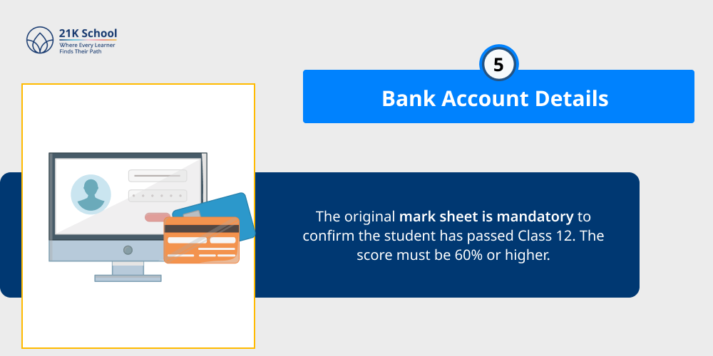 5. Bank Account Details