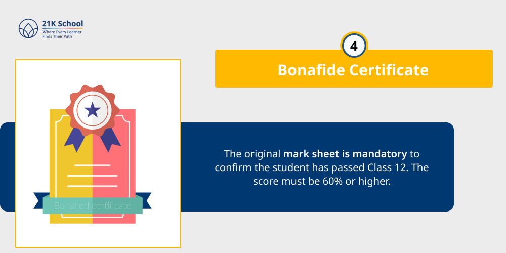 4. Bonafide Certificate