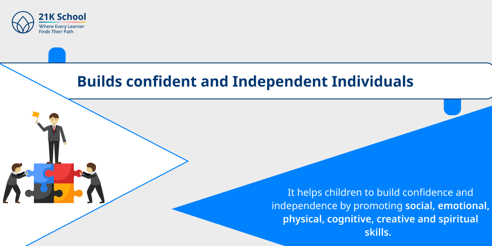 1. Builds confident and independent individuals