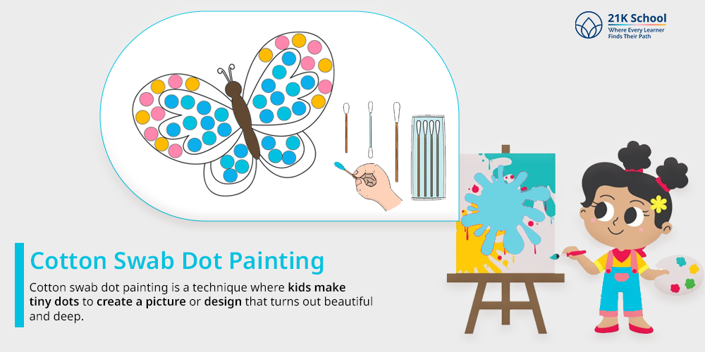 Cotton Swab Dot Painting