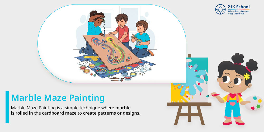 Marble Maze Painting